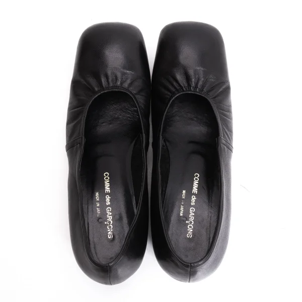 COMME des GARCONS Square-toe Leather Pumps K-168919_007