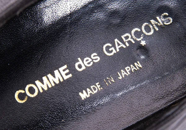 COMME des GARCONS Square-toe Leather Pumps K-168919_012