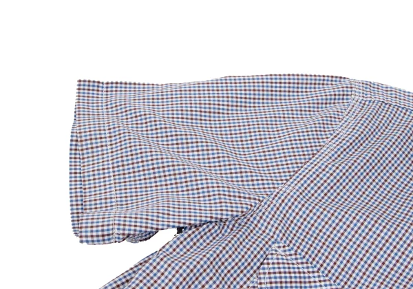 COMME des GARCONS HOMME Flap Pocket Check Short Sleeve Shirt K-168922_007