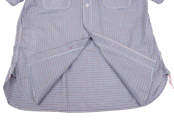 COMME des GARCONS HOMME Flap Pocket Check Short Sleeve Shirt K-168922_012