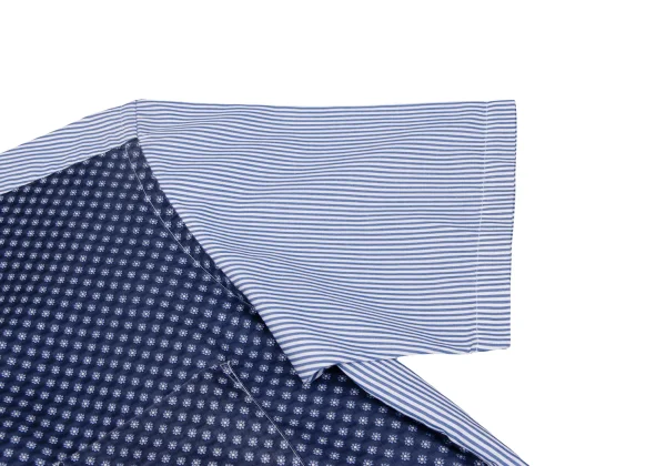 COMME des GARCONS HOMME Floral Printed Switching Stripe Shirt K-168923_008