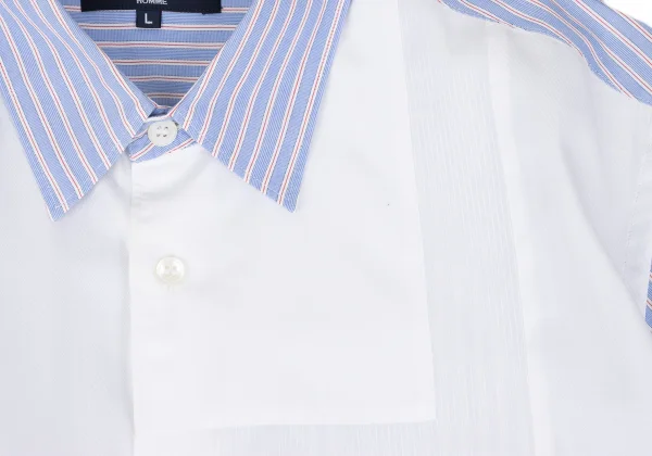 COMME des GARCONS HOMME Patchwork Switching Striped Shirt K-168924_005