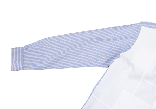 COMME des GARCONS HOMME Patchwork Switching Striped Shirt K-168924_009