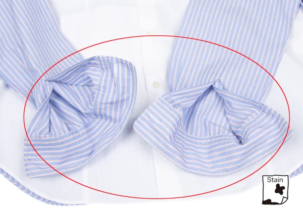 COMME des GARCONS HOMME Patchwork Switching Striped Shirt K-168924_011