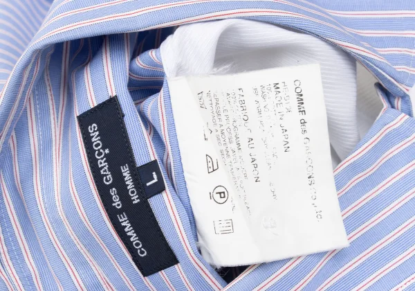 COMME des GARCONS HOMME Patchwork Switching Striped Shirt K-168924_019