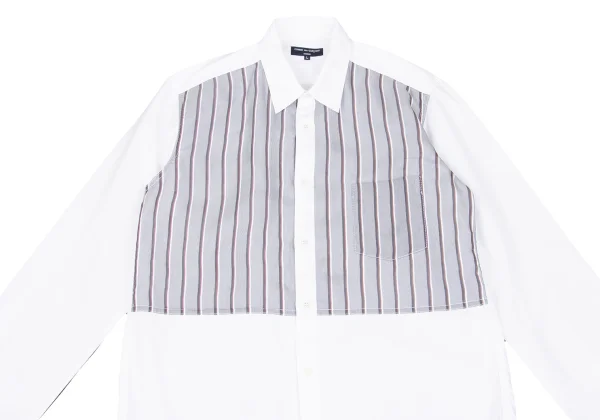 COMME des GARCONS HOMME Front Stripe Switching Shirt K-168925_002