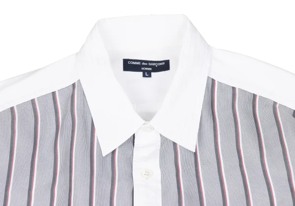 COMME des GARCONS HOMME Front Stripe Switching Shirt K-168925_003