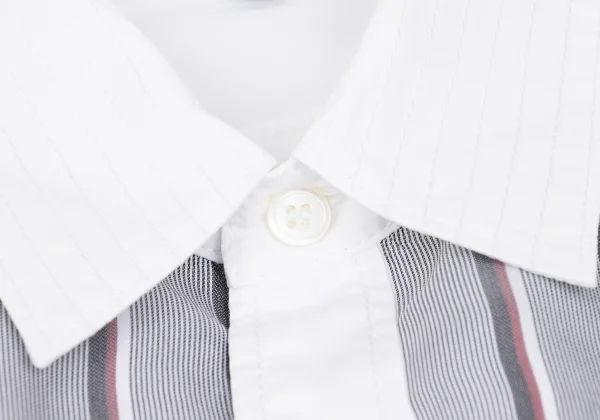 COMME des GARCONS HOMME Front Stripe Switching Shirt K-168925_004