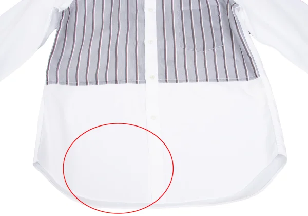 COMME des GARCONS HOMME Front Stripe Switching Shirt K-168925_011