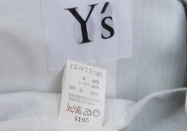 Y's Linen Blended Vest K-168926_019