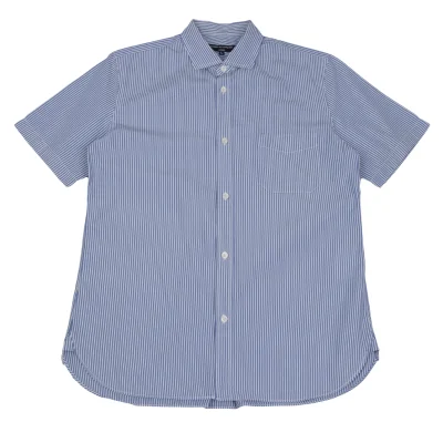 COMME des GARCONS HOMME Cotton Patch Pocket Striped Short Sleeved Shirt