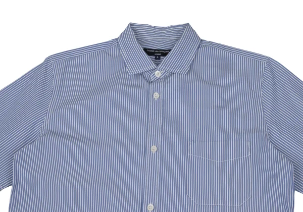 COMME des GARCONS HOMME Cotton Patch Pocket Striped Short Sleeved Shirt K-168932_002