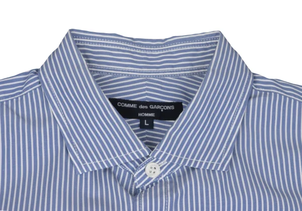 COMME des GARCONS HOMME Cotton Patch Pocket Striped Short Sleeved Shirt K-168932_003