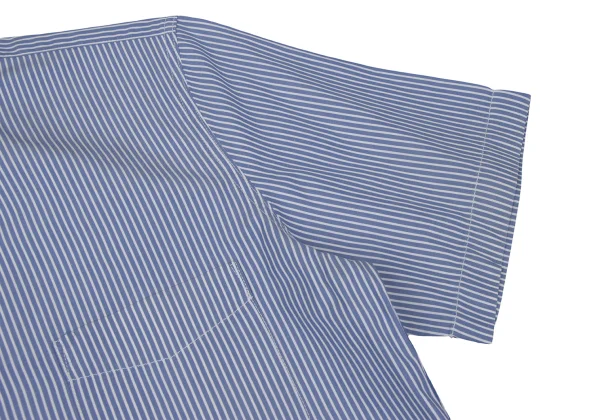 COMME des GARCONS HOMME Cotton Patch Pocket Striped Short Sleeved Shirt K-168932_007