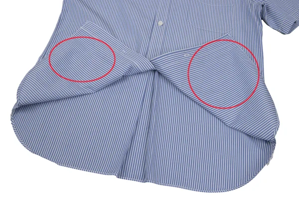 COMME des GARCONS HOMME Cotton Patch Pocket Striped Short Sleeved Shirt K-168932_011