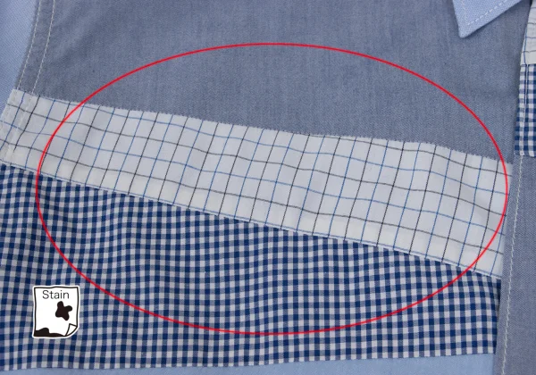 COMME des GARCONS HOMME Cotton Front Panel Design Short-sleeved Shirt K-168933_003