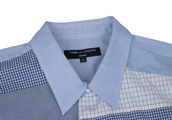 COMME des GARCONS HOMME Cotton Front Panel Design Short-sleeved Shirt K-168933_005