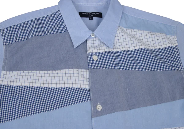 COMME des GARCONS HOMME Cotton Front Panel Design Short-sleeved Shirt K-168933_007