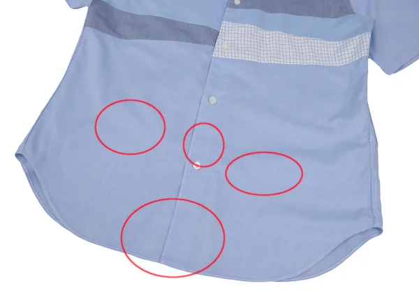 COMME des GARCONS HOMME Cotton Front Panel Design Short-sleeved Shirt K-168933_009