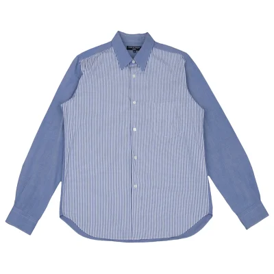 COMME des GARCONS HOMME Cotton Front Striped Long-sleeved Shirt