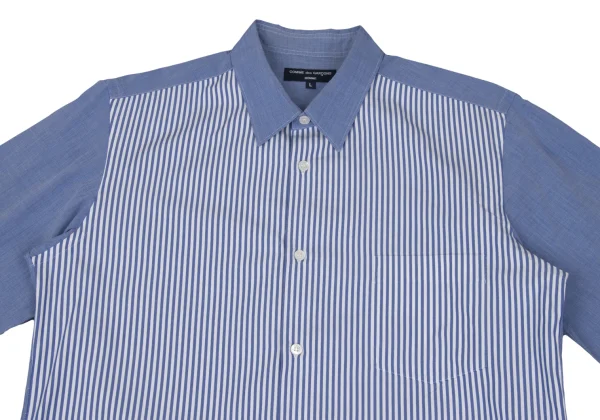 COMME des GARCONS HOMME Cotton Front Striped Long-sleeved Shirt K-168934_002