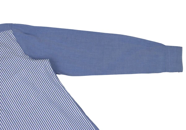 COMME des GARCONS HOMME Cotton Front Striped Long-sleeved Shirt K-168934_007