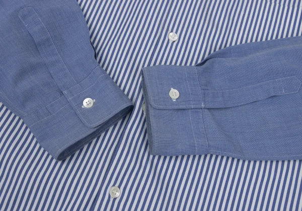 COMME des GARCONS HOMME Cotton Front Striped Long-sleeved Shirt K-168934_008
