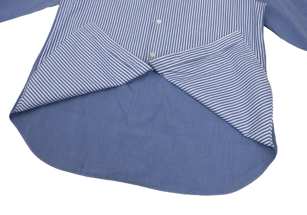 COMME des GARCONS HOMME Cotton Front Striped Long-sleeved Shirt K-168934_013