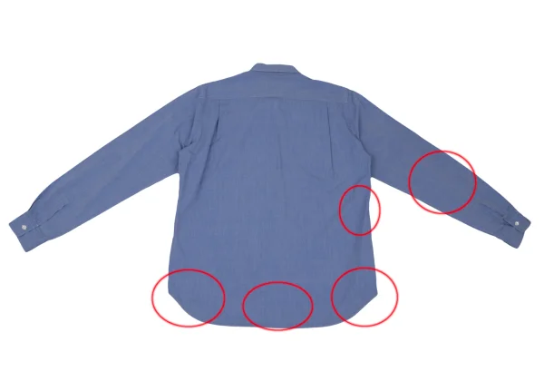 COMME des GARCONS HOMME Cotton Front Striped Long-sleeved Shirt K-168934_014