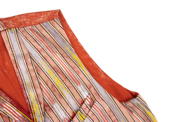 COMME des GARCONS Striped Switching Bleached Vest K-168935_009