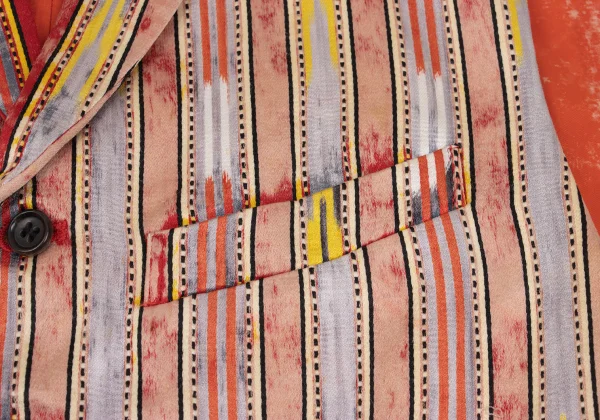 COMME des GARCONS Striped Switching Bleached Vest K-168935_014