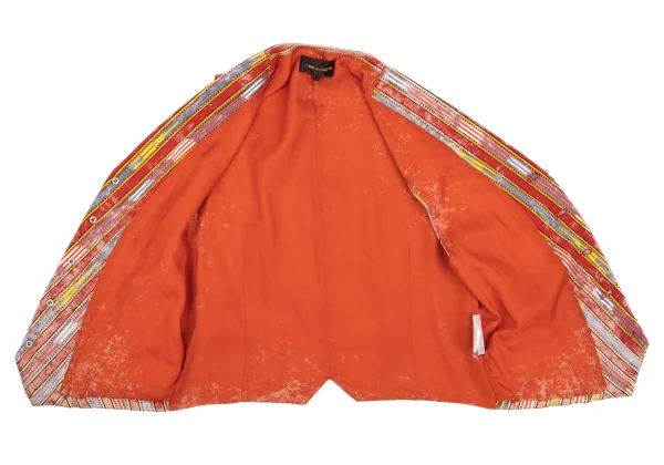 COMME des GARCONS Striped Switching Bleached Vest K-168935_015