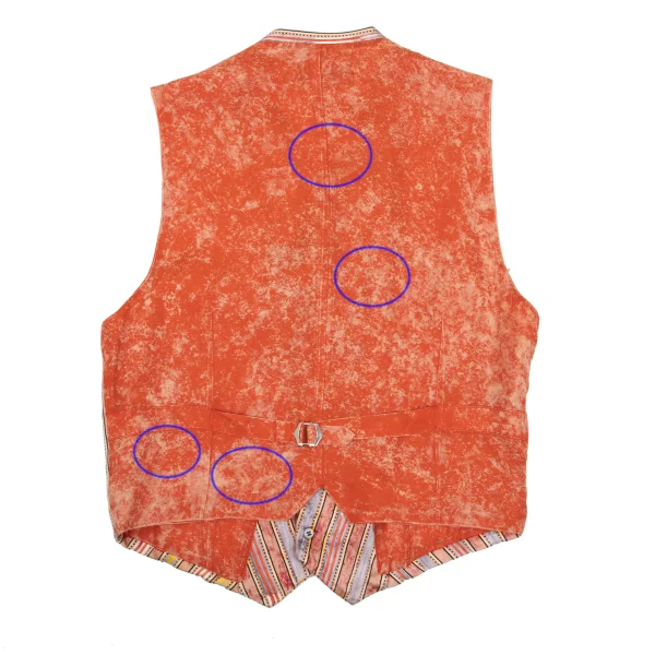 COMME des GARCONS Striped Switching Bleached Vest K-168935_016