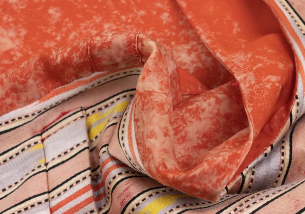 COMME des GARCONS Striped Switching Bleached Vest K-168935_019