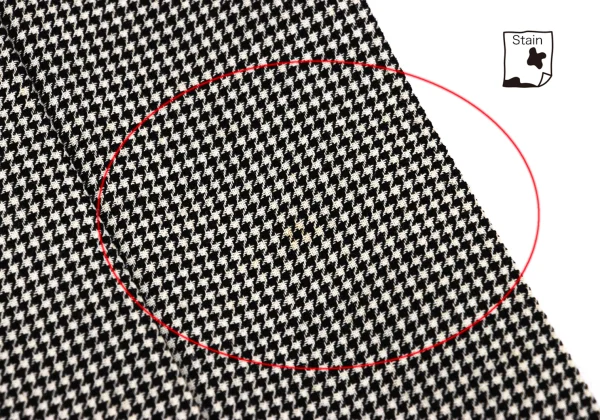 robe de chambre COMME des GARCONS Houndstooth Half Wrap Skirt K-168938_004