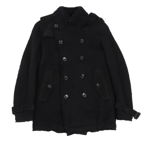 JUNYA WATANABE MAN PINK Piling Pile Knit Short Trench Coat K-168939_002