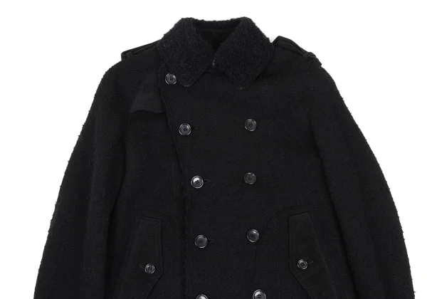 JUNYA WATANABE MAN PINK Piling Pile Knit Short Trench Coat K-168939_003