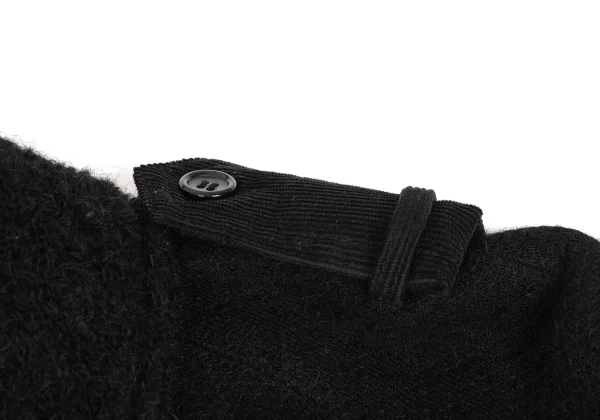 JUNYA WATANABE MAN PINK Piling Pile Knit Short Trench Coat K-168939_005