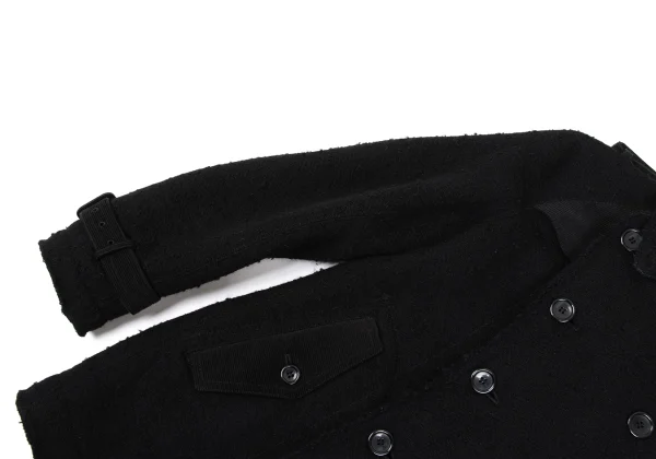 JUNYA WATANABE MAN PINK Piling Pile Knit Short Trench Coat K-168939_007