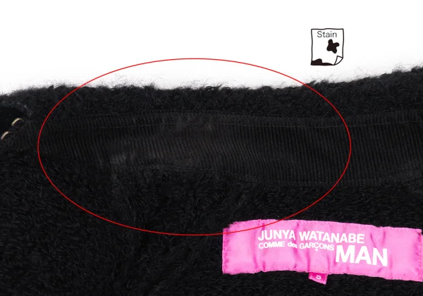 JUNYA WATANABE MAN PINK Piling Pile Knit Short Trench Coat K-168939_015