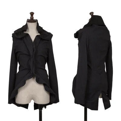 JUNYA WATANABE COMME des GARCON Striped Drape Design Jacket