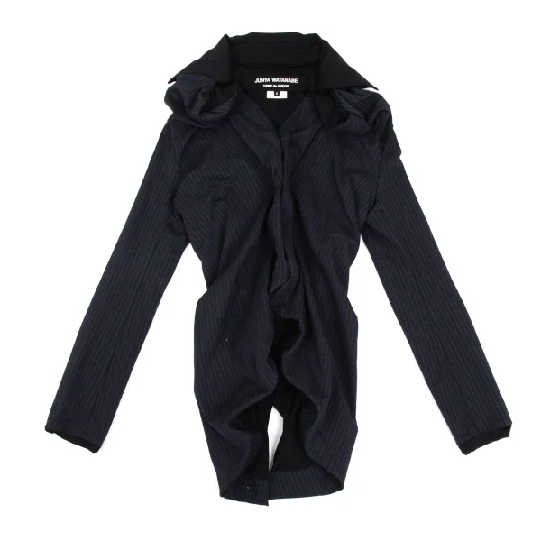 JUNYA WATANABE COMME des GARCON Striped Drape Design Jacket K-168940_002