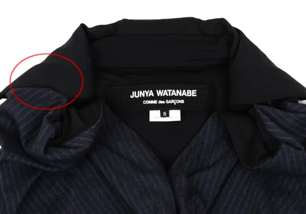 JUNYA WATANABE COMME des GARCON Striped Drape Design Jacket K-168940_004