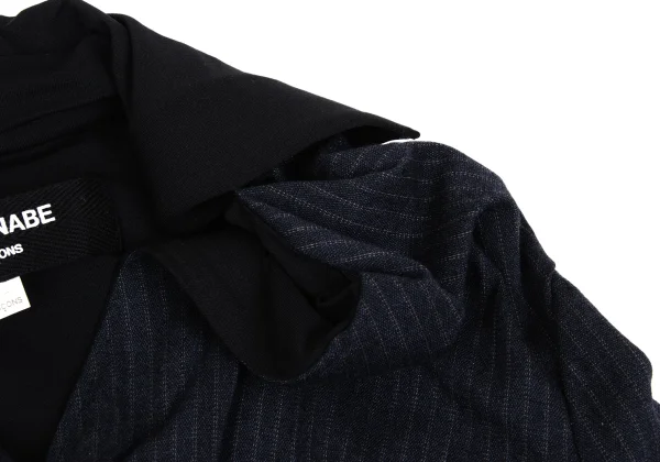JUNYA WATANABE COMME des GARCON Striped Drape Design Jacket K-168940_006