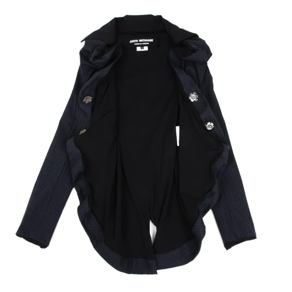 JUNYA WATANABE COMME des GARCON Striped Drape Design Jacket K-168940_010