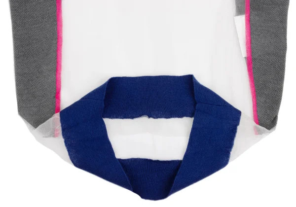 JUNYA WATANABE COMME des GARCONS Mesh Switching Short Sleeve Knit Top K-168944_008