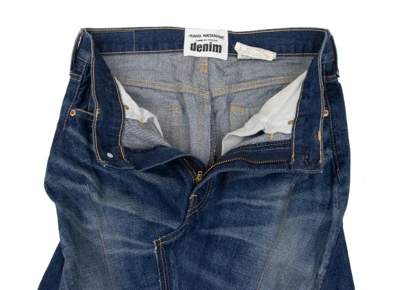 JUNYA WATANABE COMME des GARCONS denim Check Switching Rebuild Skirt K-168950_007