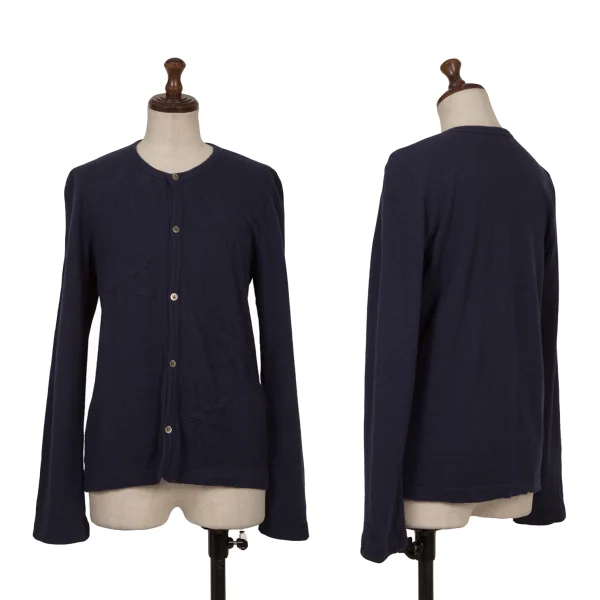 robe de chambre COMME des GARCONS Star Patch Knit Cardigan Navy XS-S K-168954_001