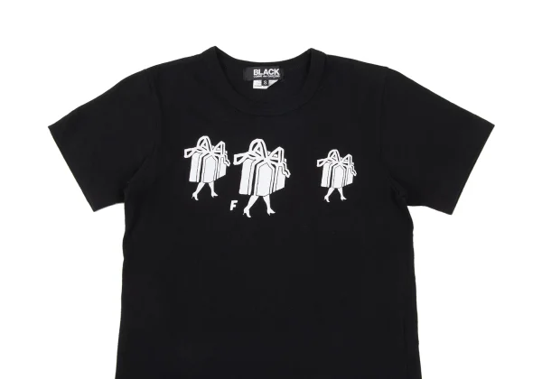 BLACK COMME des GARCONS Gift Box Printed T Shirt K-168955_002