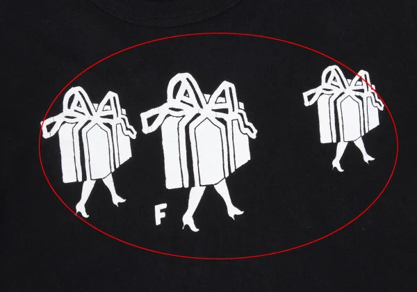 BLACK COMME des GARCONS Gift Box Printed T Shirt K-168955_003